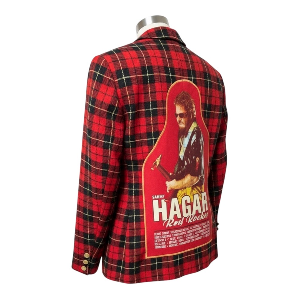 Custom Sammy Hagar Patch Blazer Jacket Vintage Pe… - image 4